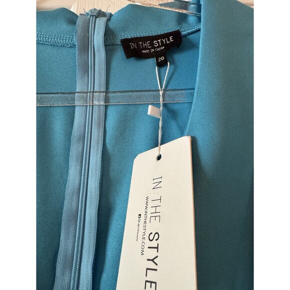 In The Style Plus Women’s Exclusive Danny Dye Front Blazer Dress Blue Size 20 - Picture 2 of 10